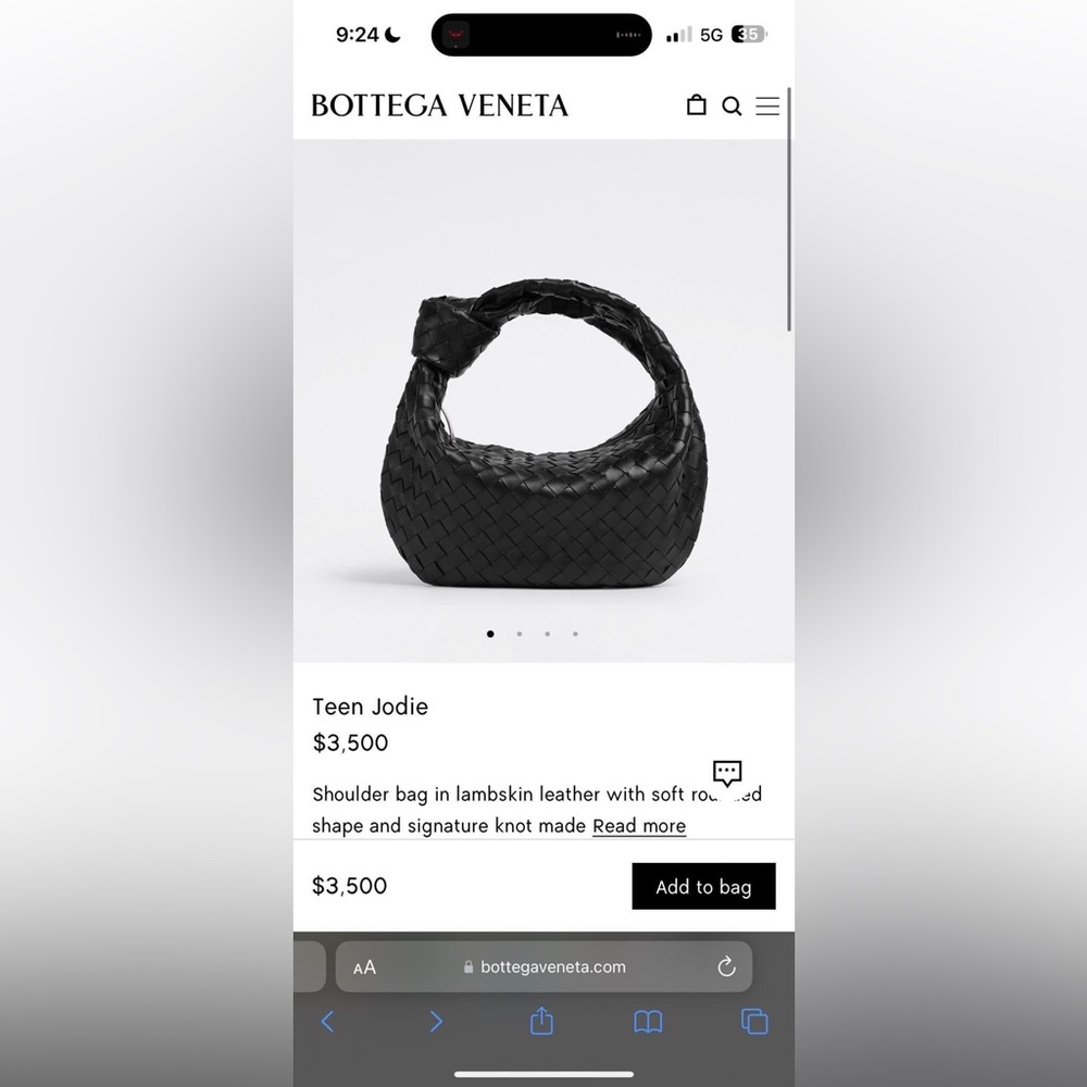 Brand New Bottega Veneta Teen Jodie Intrecciato